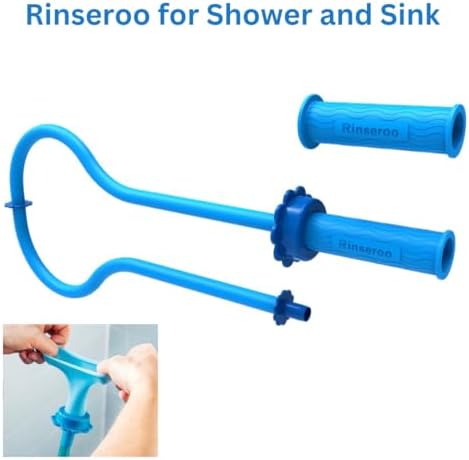 Rinseroo Shower Hose No-Install Universal Fit 6 Foot Multipurpose Detachable