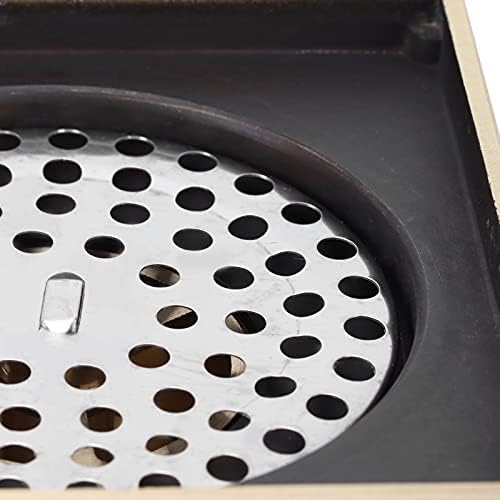 Tomotato Floor Drain 10x10cm Antique Bathroom Shower Strainer Replacement