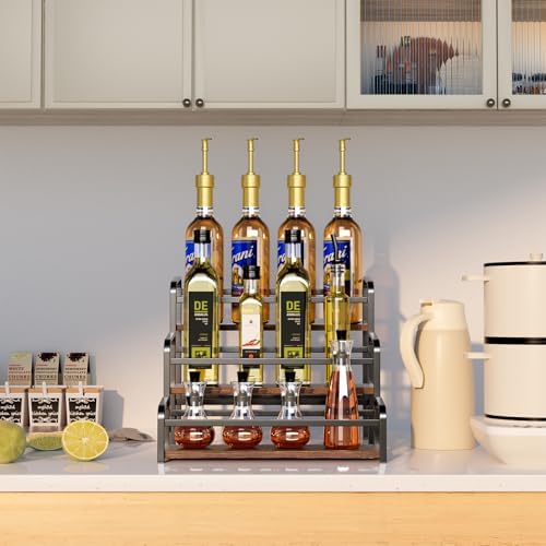 3-Tier Coffee Syrup Rack with 12-Bottle Capacity