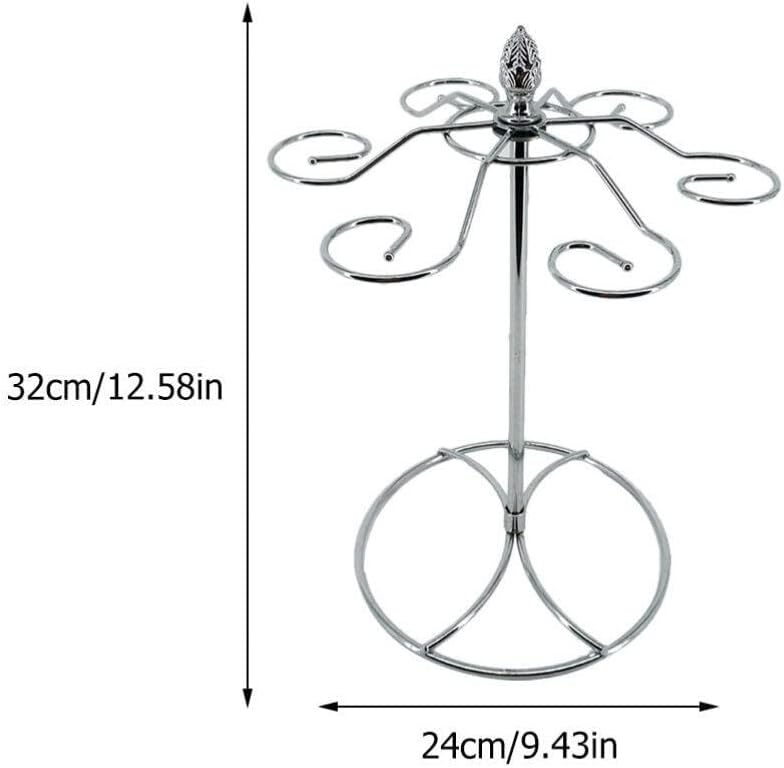 Cabilock 6 Hook Wine Glass Stand for Kitchen and Bar
