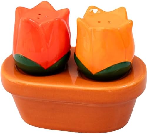bando Novelty Tulip Salt and Pepper Shakers Set
