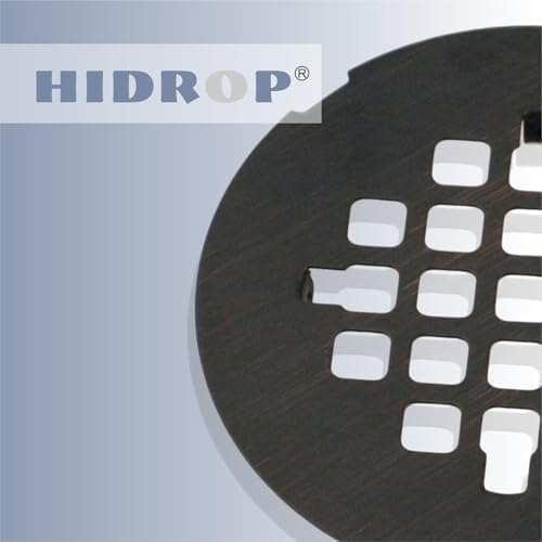 HIDROP 4-14 Bronze Snap-in Shower Drain Cover 1
