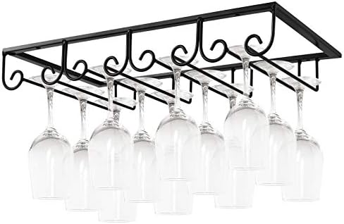 MOCOUM Stemware Rack Under Cabinet 4 Rows 2 Pack