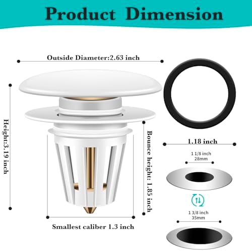ZMyHeart Sink Drain Strainer with Hair Catcher