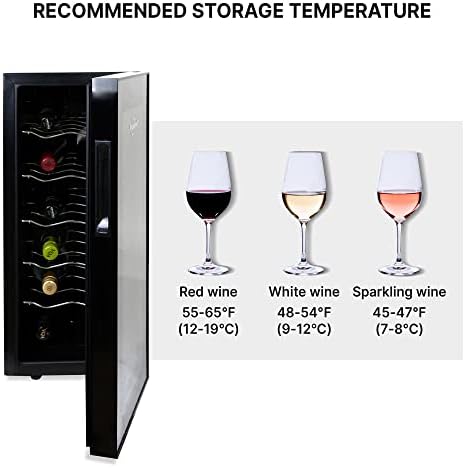 Koolatron 12 Bottle Wine Fridge - Freestanding Cellar