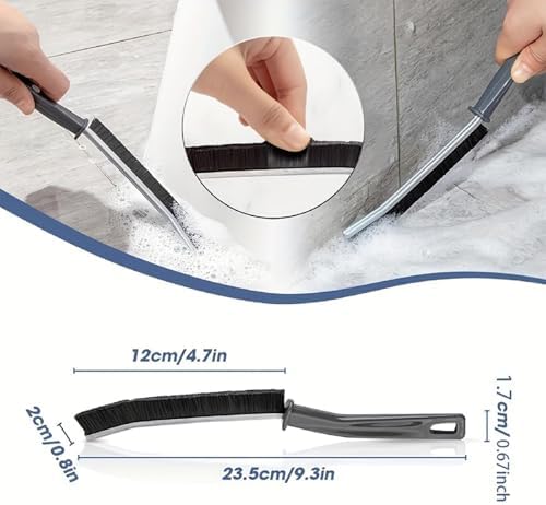 5 Pcs Hard Bristle Crevice Cleaning Brush for Narrow Spaces