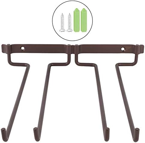 Wall Mounted Wine Glass Rack with Screws for Kitchen Bar Storage