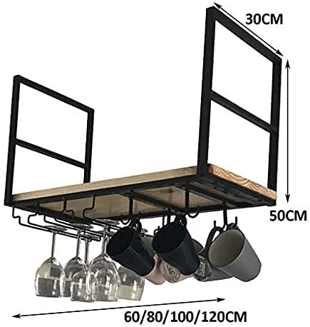 Wine Rack Ceiling Wall-Mounted Holder 100Cm