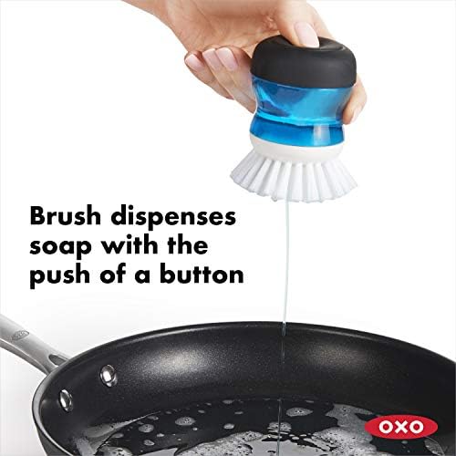 OXO Good Grips Salt Pepper Grinders with Soap Brush Storage Set