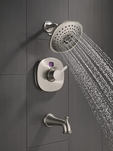 Delta H2OKinetic PowerDrench 3-Setting Rain Can Showerhead Chrome