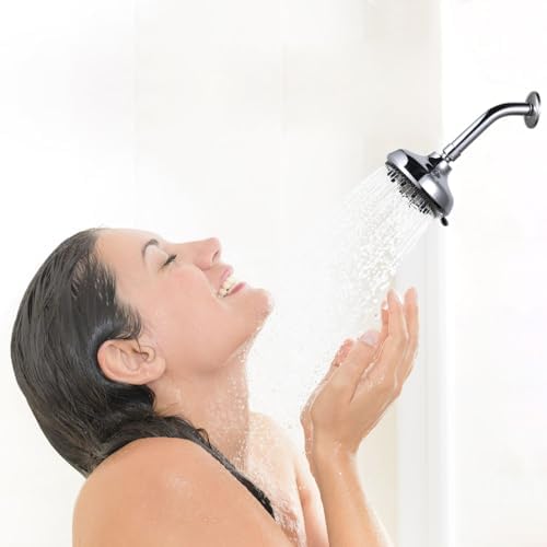Eolax 8 Inch Chrome Shower Arm and Flange with Flange