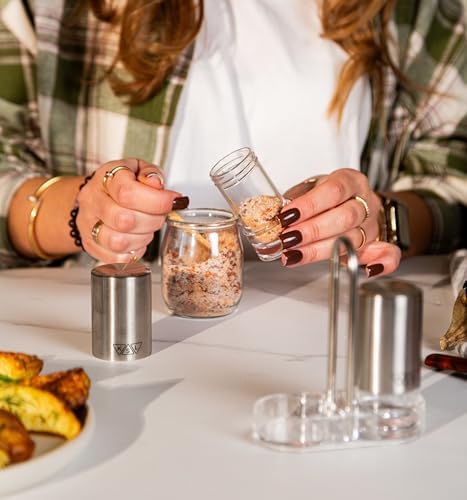 KSL Original Glass Salt and Pepper Shakers Set