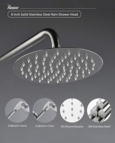 PHASAT 304 Stainless Steel 3 Function Shower Set