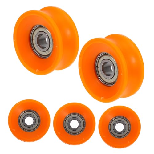 5 Pcs U Groove Nylon Sliding Door Rollers