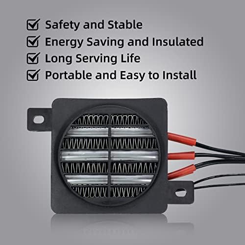 PTCYIDU 110V 400W PTC Fan Heater for Small Spaces