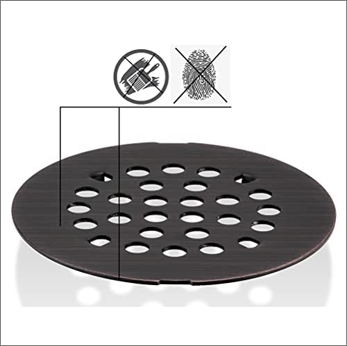 RRAJJ 4-14 Inch Round Snap-in Shower Drain Cover Replacement