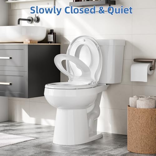 GAOMON Round Toilet Seat with Toddler Seat