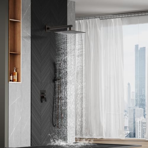 SR SUN RISE ORB Square Rain Shower Head Set with Handle