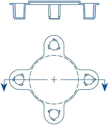 MOCAP MBH1502000MB1 Bolt Hole Flange Protector 2 Inch Qty 40