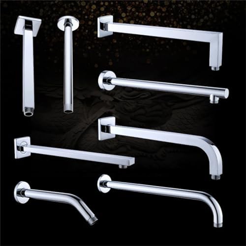 Stainless Steel Shower Arm with Water Inlet for Bathroom Fixtures