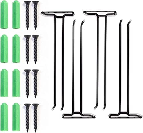 BUILOG 118 Inch Wine Glass Rack 4 Pack Black
