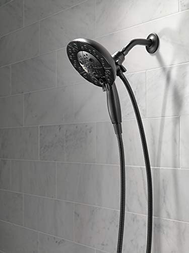 Delta H2Okinetic 5-Spray Dual Shower Head with Handheld and Matte Black Docking