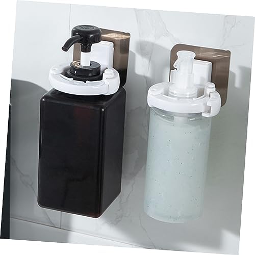 Ciieeo Wall Mounted Shampoo Gel Bottle Rack Adhesive No Holes