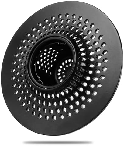 MFTEK Drain Hair Catcher Stainless Steel Black