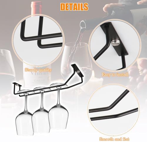 Yimerlen 108 Inch Wine Glass Rack 2 Pack