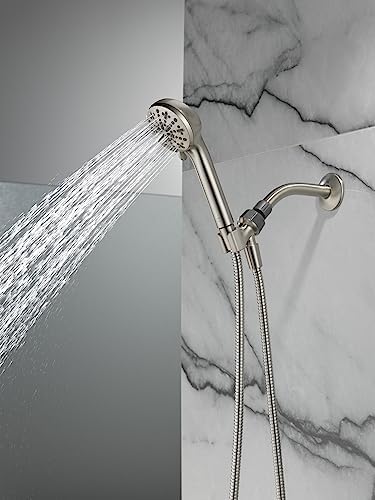 Delta 4-Spray Handheld Shower Head with Hose Brushed Nickel