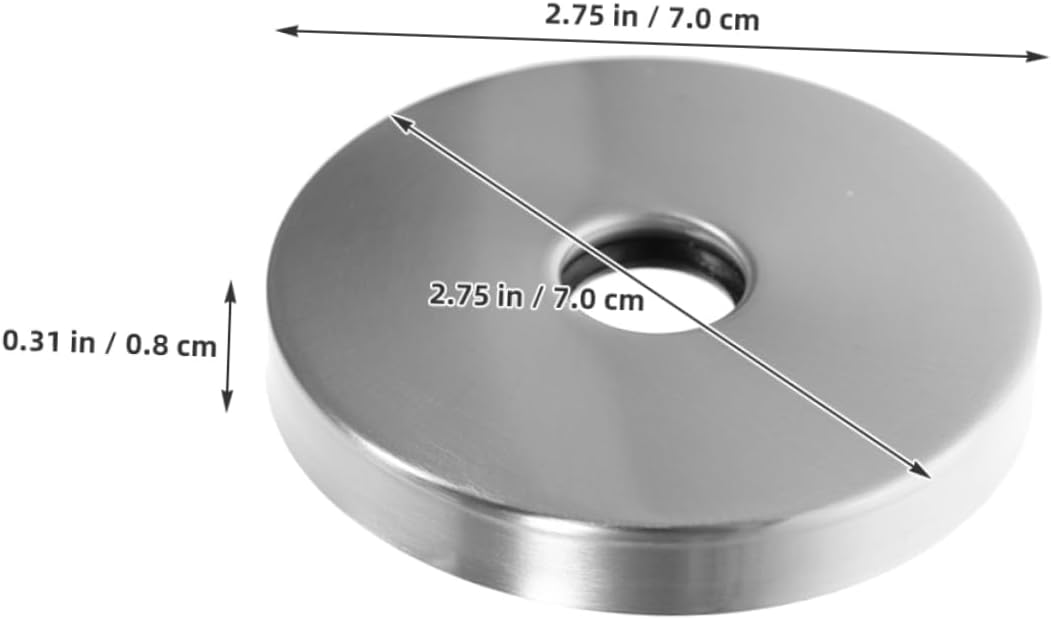 Gadpiparty 2 Pcs Stainless Steel Shower Flange Covers