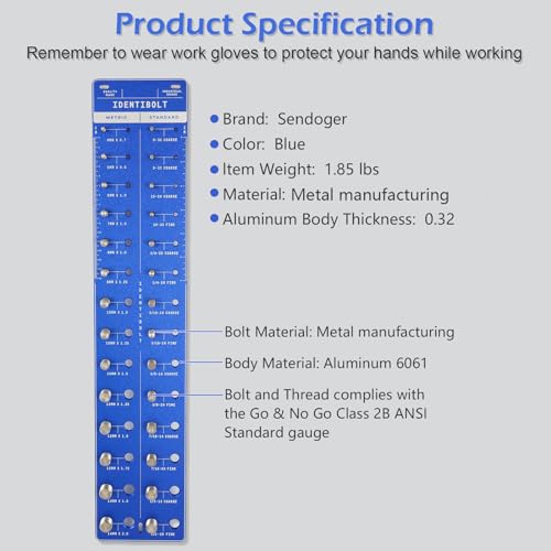 Sendoger Thread Checker for Nuts and Bolts 1