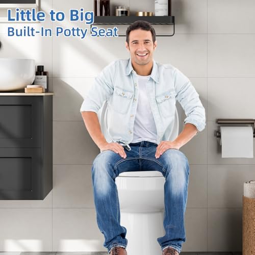 GAOMON Round Toilet Seat with Toddler Seat