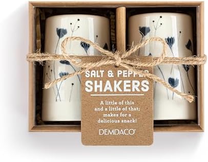 DEMDACO Wildflowers Salt Pepper Shaker Set 3 Inch