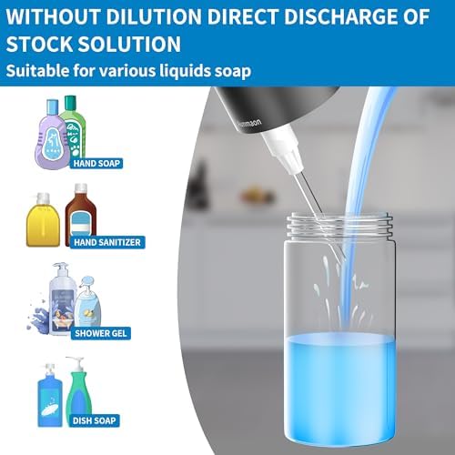 Aunmaon Automatic Touchless Hand Soap Dispenser with 15 Levels Adjustment