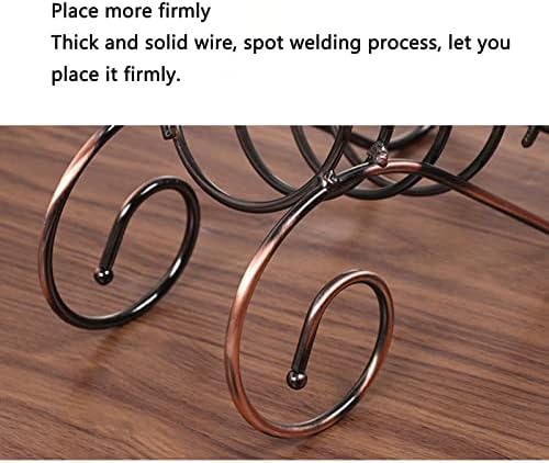 JUSHZ Wine Rack Stand Iron Art Storage Shelf