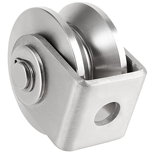 PINGEUI 2 Pack 3 Inch V Groove Caster with Bracket