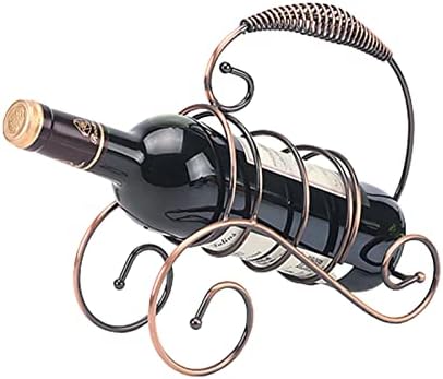 JUSHZ Wine Rack Stand Iron Art Storage Shelf
