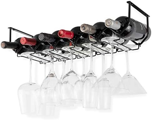 Wallniture Piccola Metal Wine Glass Holder for Kitchen