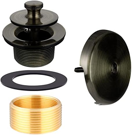 Uni-Green Antique Brass Tub Drain Kit with Hair Catcher