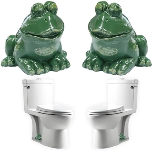 Frog Toilet Bolt Caps 2pcs Decorative Bathroom Accents