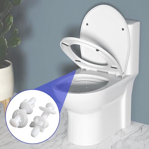 Wuffove Toilet Seat Screws Replacement Kit 4 Pieces