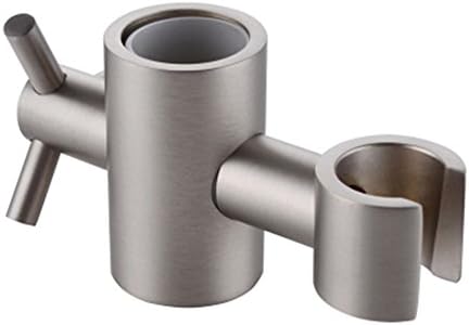 Adjustable Shower Head Bracket with Brushed Nickel Finish