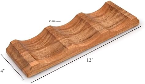 EDHAS Acacia Wood Tabletop Wine Rack 1