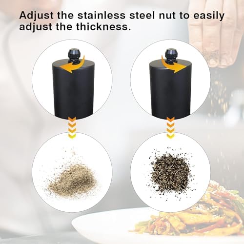 SMNVL Wood Salt and Pepper Grinder Set 2 Pack