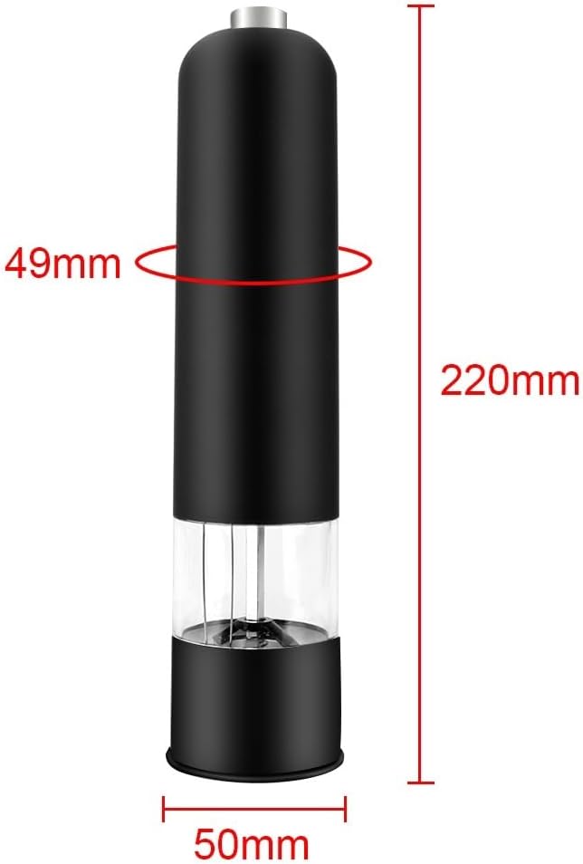 Electric Spice Grinder With LED Light - Salt Pepper Shaker Set