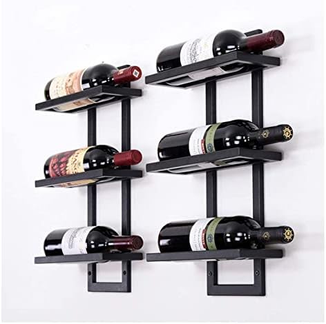ALDEPO Wine Rack Wall-Mounted Iron Metal Storage