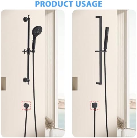 UCLIMAA Brass Wall Mount Shower Elbow for Handshower