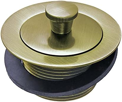 Kingston Brass DLL203 Brass Lift Lock Tub Drain in Antique Brass