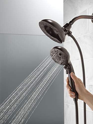 Delta 5-Spray In2ition Dual Shower Head with Handheld Spray and Hose